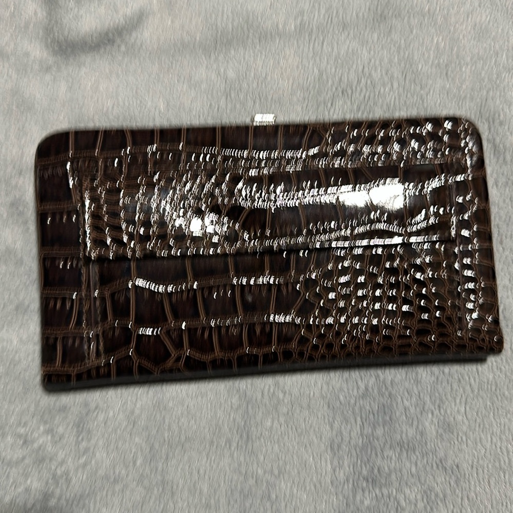 Brown clutch. Like new.